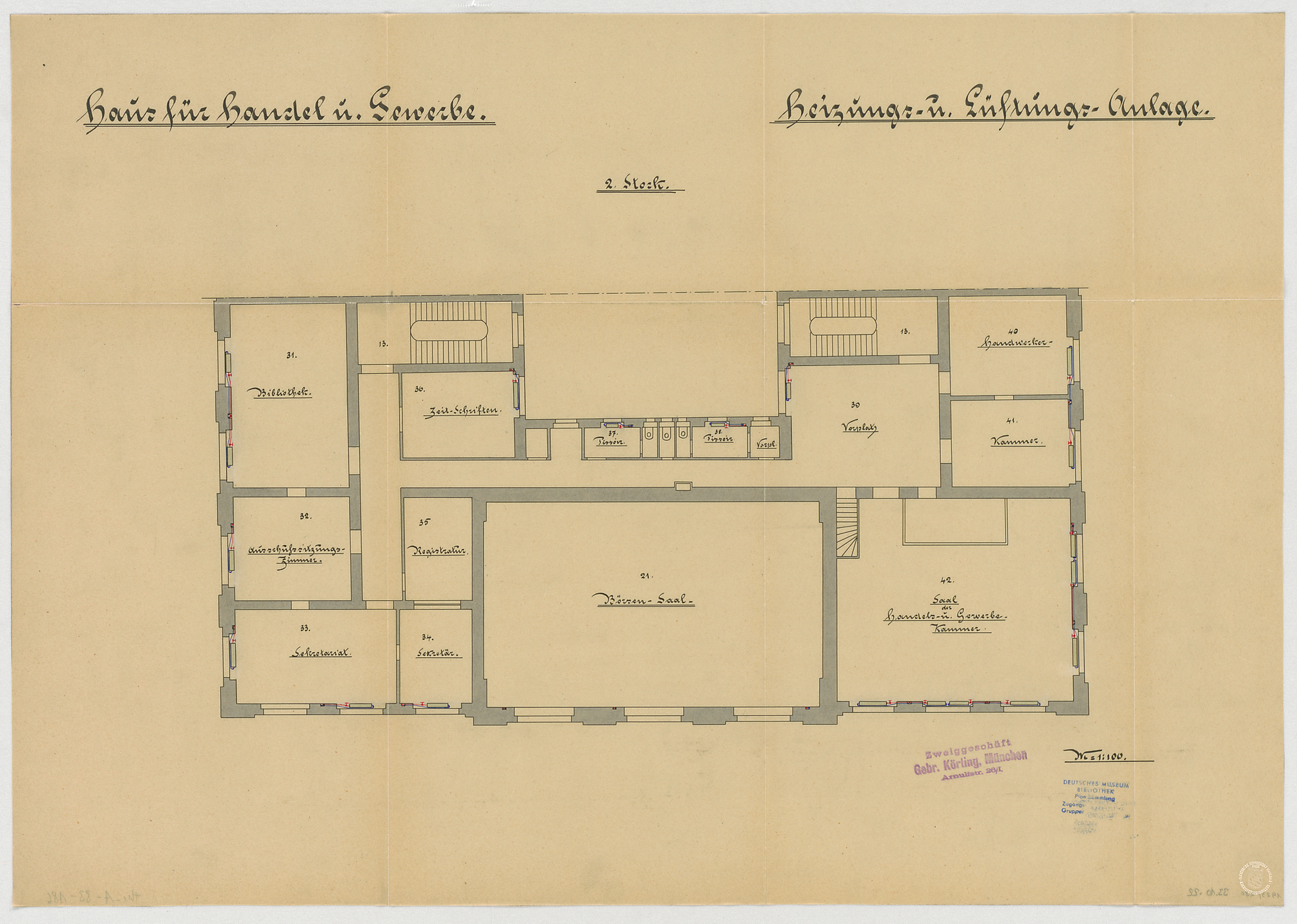 Thiersch Friedrich Von Munchen Haus Fur Handel Und Gewerbe